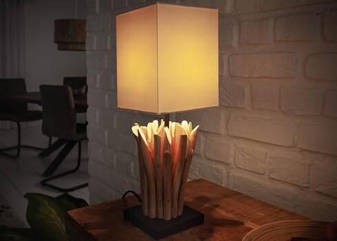 Lauavalgusti EUPHORIA pruun / valge, 15x15xH45 cm