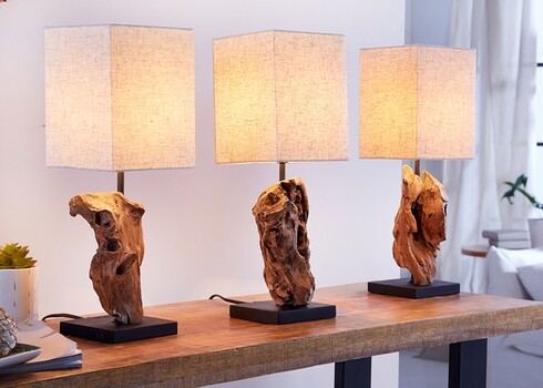 Lauavalgusto HYPNOTIC pruun / valge, 15x15xH45 cm