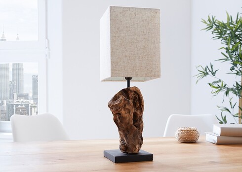 Lauavalgusto HYPNOTIC pruun / valge, 15x15xH45 cm