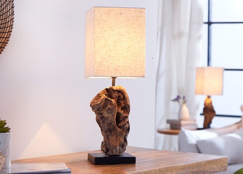 Lauavalgusto HYPNOTIC pruun / valge, 15x15xH45 cm