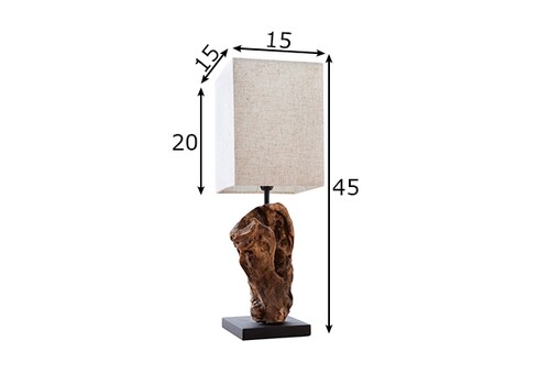 Lauavalgusto HYPNOTIC pruun / valge, 15x15xH45 cm