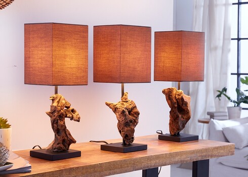 Lauavalgusti HYPNOTIC pruun, 15x15xH45 cm