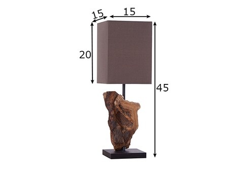 Lauavalgusti HYPNOTIC pruun, 15x15xH45 cm