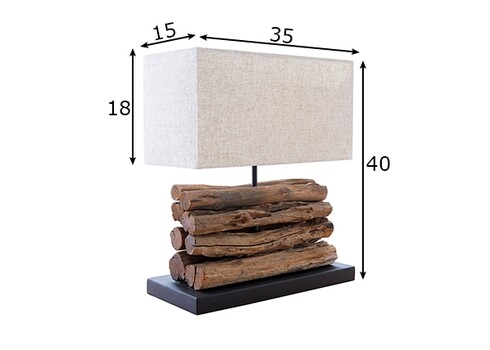 Lauavalgusti PERIFERE pruun / beež, 35x15xH40 cm