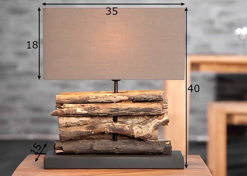 Lauavalgusti PERIFERE pruun, 35x15xH40 cm