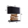 Lauavalgusti RIVERIVE II pruun / must, 55x20xH50 cm
