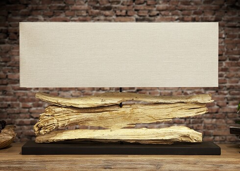 Lauavalgusti RIVERINE pruun / valge, 80x20xH55 cm