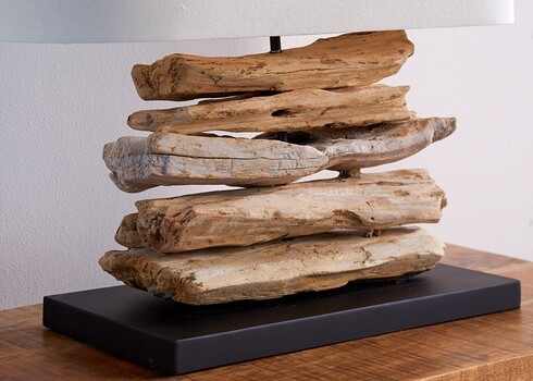 Lauavalgusti RIVERINE pruun / valge, 55x25xH50 cm