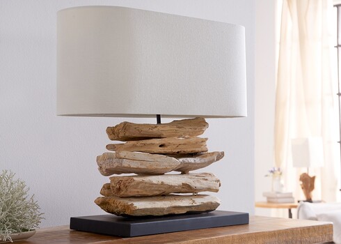 Lauavalgusti RIVERINE pruun / valge, 55x25xH50 cm