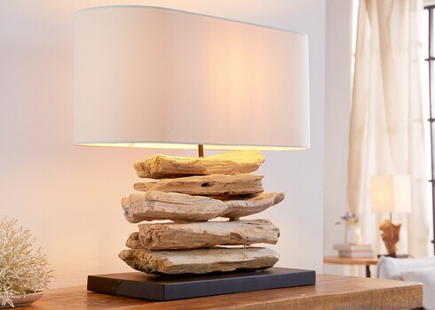 Lauavalgusti RIVERINE pruun / valge, 55x25xH50 cm