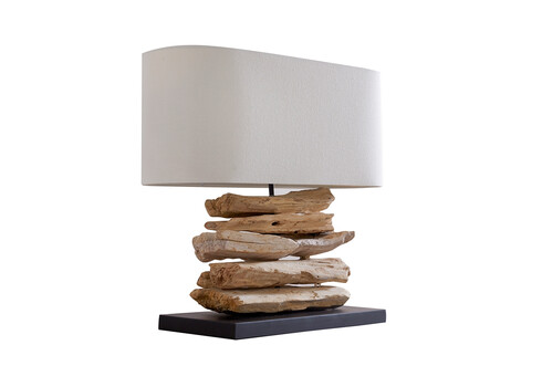 Lauavalgusti RIVERINE pruun / valge, 55x25xH50 cm