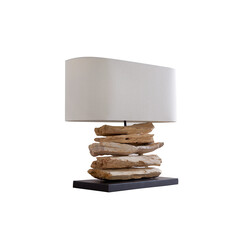 Lauavalgusti RIVERINE pruun / valge, 55x25xH50 cm