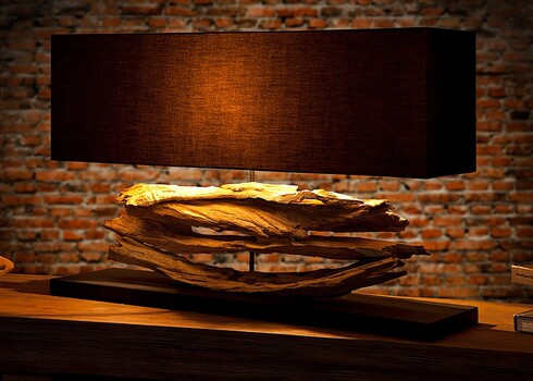 Lauavalgusti RIVERIVE pruun / must, 80x20xH55 cm
