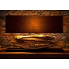 Lauavalgusti RIVERIVE pruun / must, 80x20xH55 cm