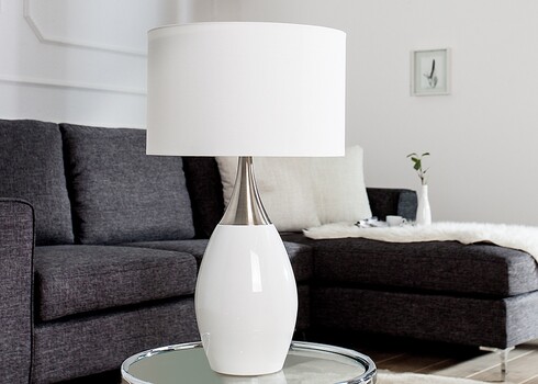 Lauavalgusti CARLA valge, 32x32xH60 cm