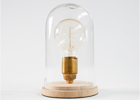 Lauavalgusti EDISON beež, 15x15xH20 cm