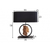 Lauavalgusti ELEMENTS pruun / must, 55x21xH58 cm