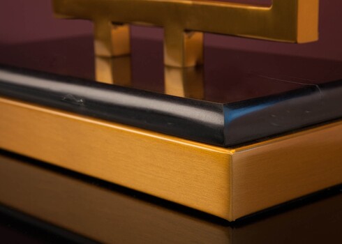 Lauavalgusti LEONOR kuldne / must, 40x25xH56 cm