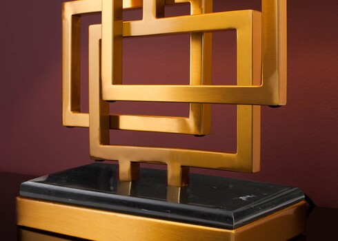 Lauavalgusti LEONOR kuldne / must, 40x25xH56 cm