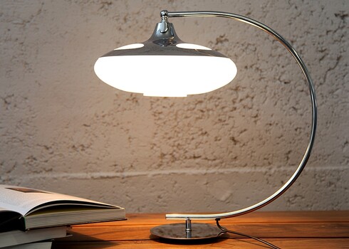 Lauavalgusti LUNA hõbe / valge, 28x45xH45 cm