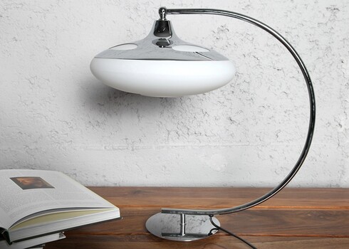 Lauavalgusti LUNA hõbe / valge, 28x45xH45 cm