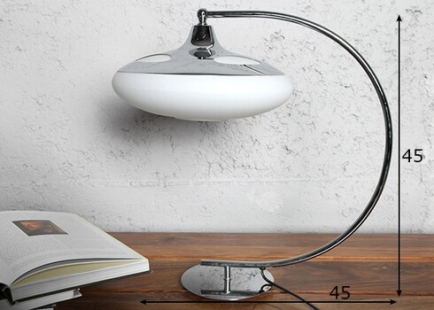 Lauavalgusti LUNA hõbe / valge, 28x45xH45 cm