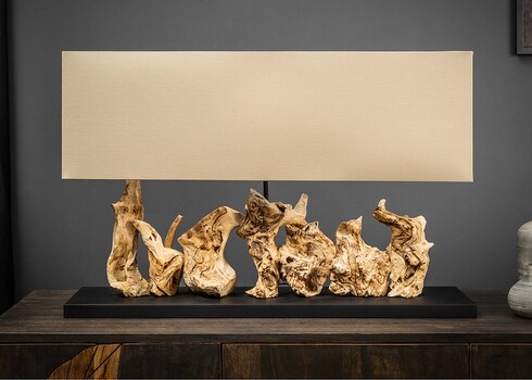 Lauavalgusti PURE UNIQUE pruun / beež, 80x20xH25 cm