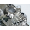 Lauavalgusti SKULL hõbe / must, 40x40xH44 cm