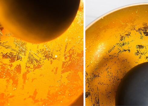 Lauavalgusti STUDIO must / kuldne, 30x30xH40 cm