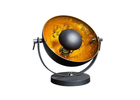 Lauavalgusti STUDIO must / kuldne, 30x30xH40 cm