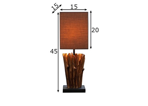 Lauavalgusti EUPHORIA pruun, 40x21xH40 cm