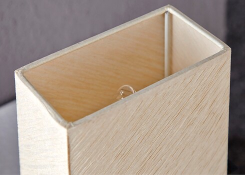 Lauavalgusti TWILIGHT must / beež, 10x15xH25 cm