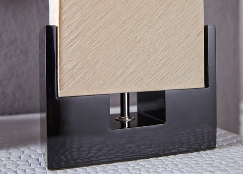 Lauavalgusti TWILIGHT must / beež, 10x15xH25 cm