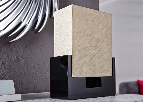 Lauavalgusti TWILIGHT must / beež, 10x15xH25 cm