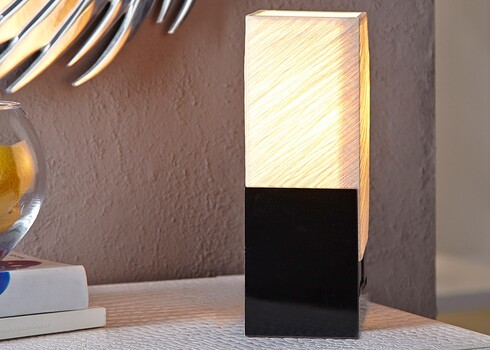 Lauavalgusti TWILIGHT must / beež, 10x15xH25 cm