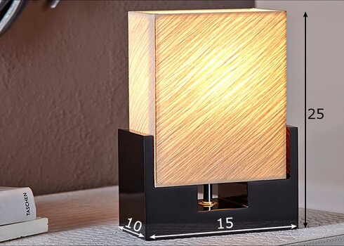Lauavalgusti TWILIGHT must / beež, 10x15xH25 cm