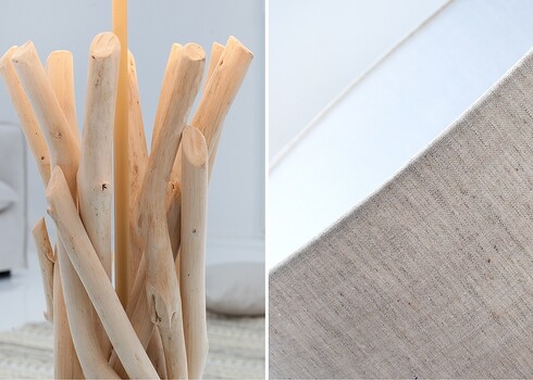 Lauavalgusti WILD NATURE pruun / valge, 40x40xH62 cm