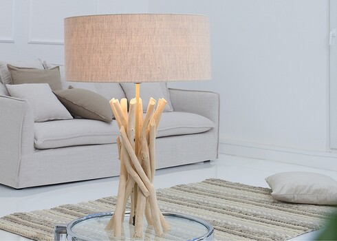 Lauavalgusti WILD NATURE pruun / valge, 40x40xH62 cm