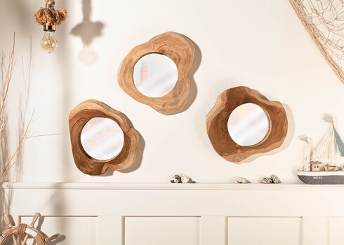 Seinapeegel REFLECT pruun, 31x4xH31 cm