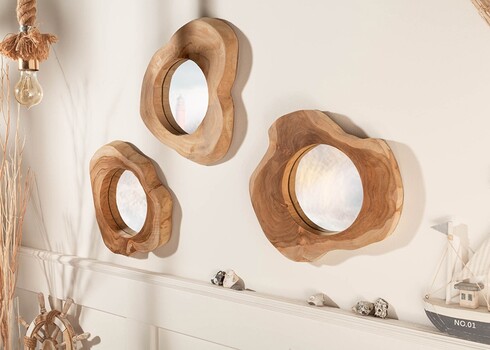 Seinapeegel REFLECT pruun, 31x4xH31 cm