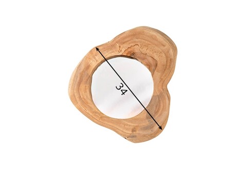 Seinapeegel REFLECT pruun, 31x4xH31 cm