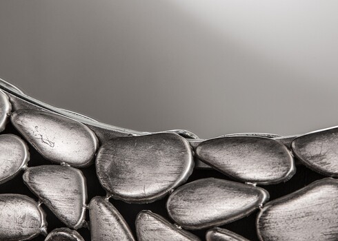 Seinapeegel STONE MOSAIC hõbe, 82x6xH82 cm