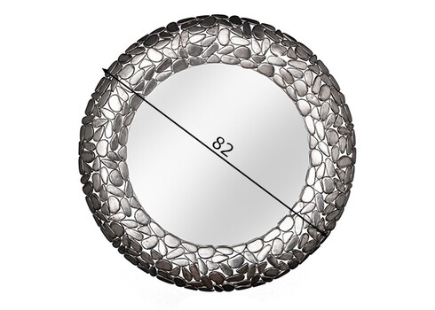 Seinapeegel STONE MOSAIC hõbe, 82x6xH82 cm