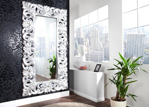 Seinapeegel VENICE hõbe, 90x5xH180 cm