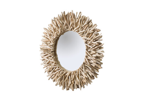 Seinapeegel RIVERSIDE pruun, 80x9xH80 cm