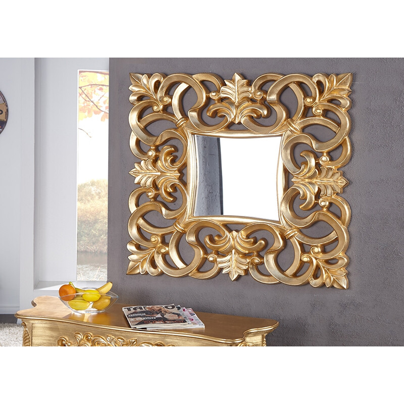 Seinapeegel VENICE kuldne, 75x5xH75 cm