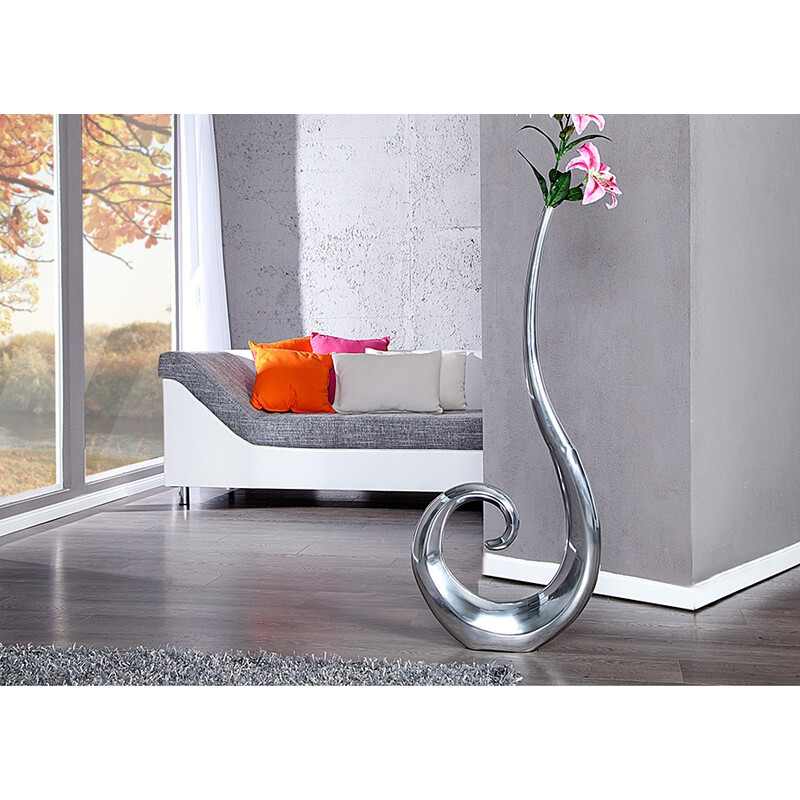 Vaas WAVE hõbe, 48x10xH105 cm