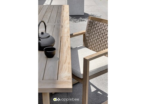 Aiamööbli komplekt Apple Bee ANTIGUA beež / tiik, 6 tooli + laud