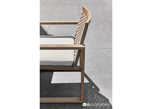 Aiamööbli komplekt Apple Bee ANTIGUA beež / tiik, 6 tooli + laud