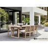 Aiamööbli komplekt Apple Bee ANTIGUA beež / tiik, 6 tooli + laud